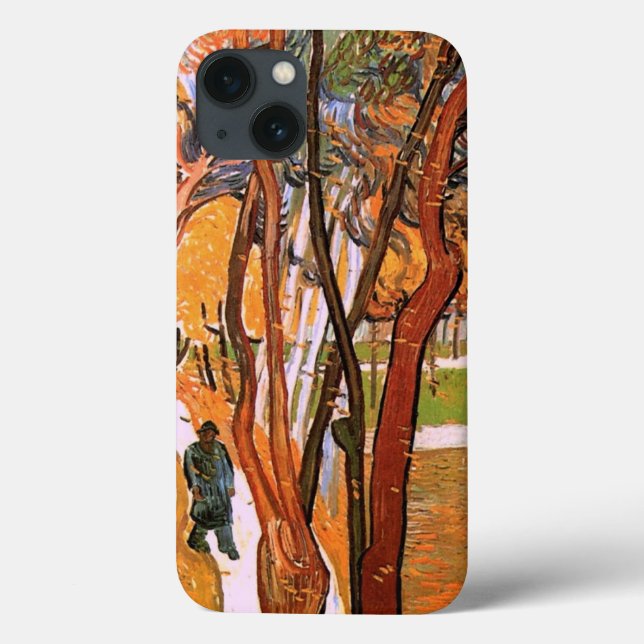 Funda De Case-Mate Para iPhone El Paseo: Hojas Caídas de Vincent van Gogh (Reverso)