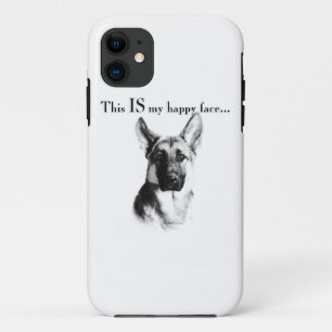 Funda Para iPhone 11 El pastor alemán Happy Face