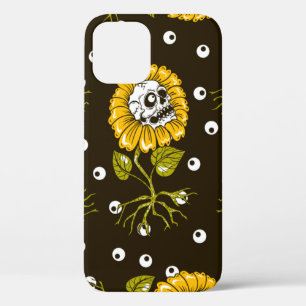 Funda Para iPhone 12 el patrón de girasoles es fluido