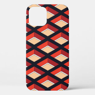 Funda Para iPhone 12 El patrón geométrico hombus colorido. Sin inconven