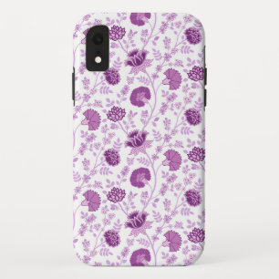 Funda Para iPhone XR El patrón Jacobo Floral Repetido se rompe en blanc