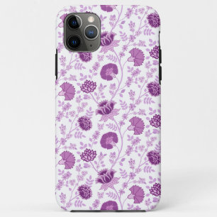 Funda Para iPhone 11 Pro Max El patrón Jacobo Floral Repetido se rompe en blanc
