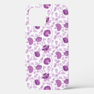 Funda Para iPhone 12 Pro El patrón Jacobo Floral Repetido se rompe en blanc
