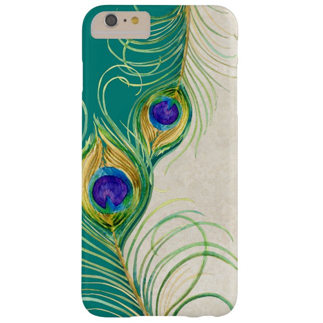 Funda De Case-Mate Para iPhone El pavo real empluma nombres personalizados (Reverso)