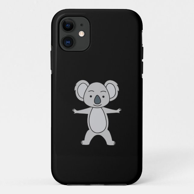 Funda De Case-Mate Para iPhone El Pequeño Koala Con Una Sonrisa De Pie (Reverso)