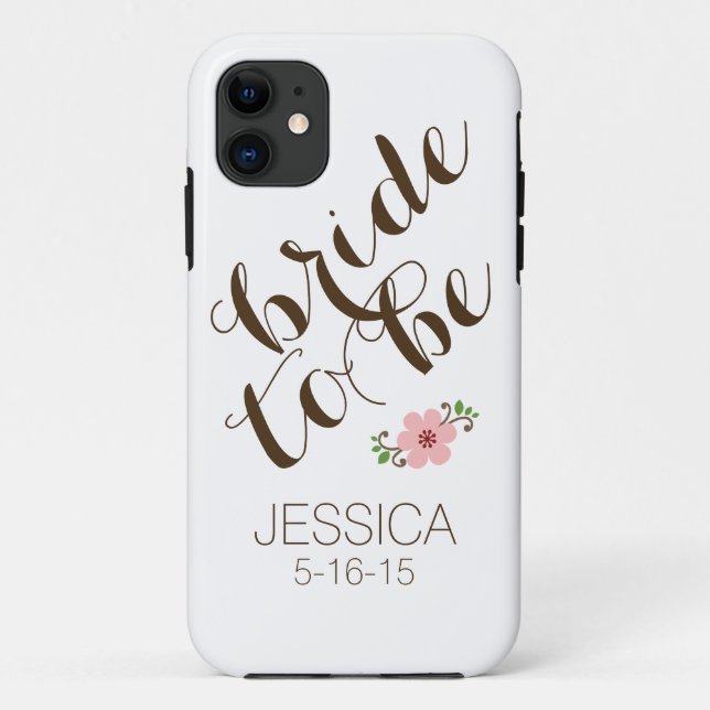 Funda De Case-Mate Para iPhone El personalizado personalizó a la novia para ser (Reverso)