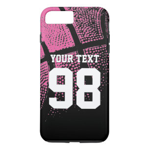 Funda Para iPhone 8 Plus/7 Plus El personalizado rosado del baloncesto se divierte