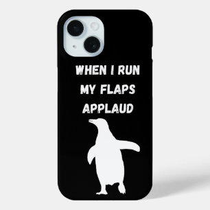 Funda Para iPhone 15 el pingüino aplaudiendo inapropiado vergonzoso