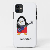 El pingüino juega con la personalidad de la banda