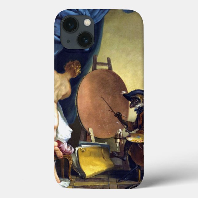 Funda De Case-Mate Para iPhone El pintor de monos (Reverso)