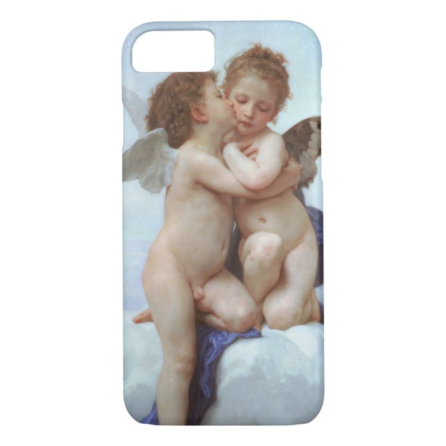 Funda De Case-Mate Para iPhone El primer beso, amor y psique, Bouguereau (Reverso)