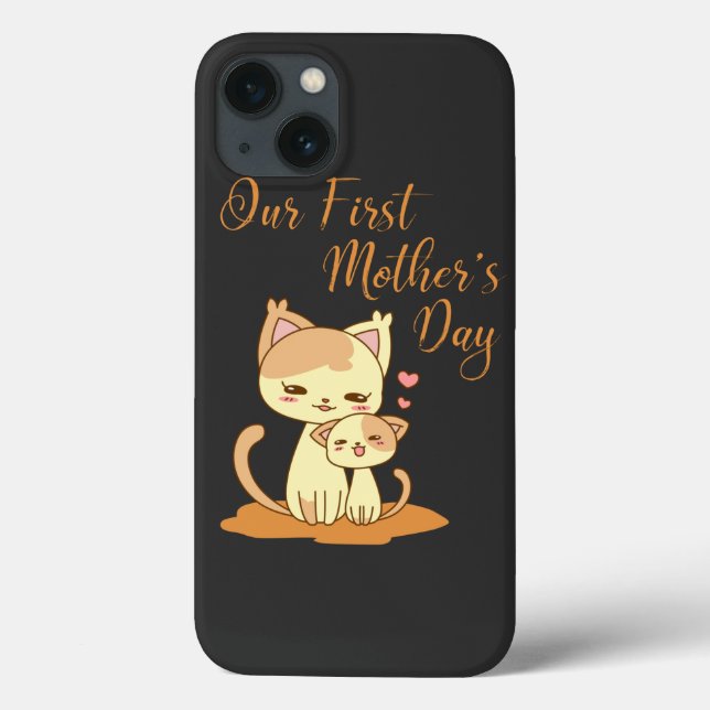 Funda De Case-Mate Para iPhone El primer día de nuestra madre (Reverso)