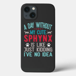 Funda Para iPhone 13 El propietario canadiense de Sfinx Sairless Sphynx