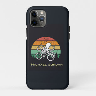 Funda Para iPhone 11 Pro El pulpo en bicicleta