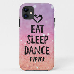Funda Para iPhone 11 El purpurinoso come, duerme, baila el caso