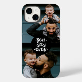 Funda Para iPhone 14 De Case-Mate El regalo del Día del Mejor Papá Nunca Dos Fotos