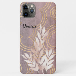 Funda Para iPhone 11 Pro Max El rociador de hojas de oro Rosa sobre las nubes d