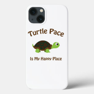 Funda Para iPhone 13 El rostro de la tortuga es mi lugar feliz