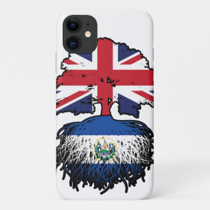 Funda Para iPhone 11 El Salvador Bandera de raíces británicas salvadore