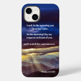 Funda Para iPhone 14 De Case-Mate El Señor Me Escucha Salmo 5:3 Verso De La Biblia