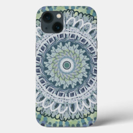 Funda Para iPhone 13 El Shabby Bohemiano Chic Mandala Dot Art Design