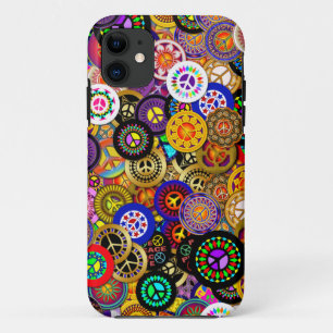 Funda Para iPhone 11 El signo de la paz abotona el collage