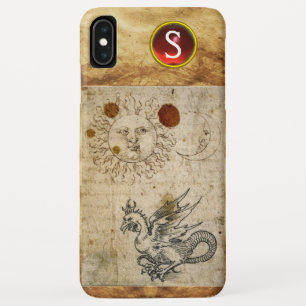 Funda Para iPhone XS Max EL SOL LA LUNA Y PARCHE DE BASILISCO Monograma