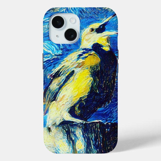 Funda De Case-Mate Para iPhone El solitario estilo VanGogh (Reverso )