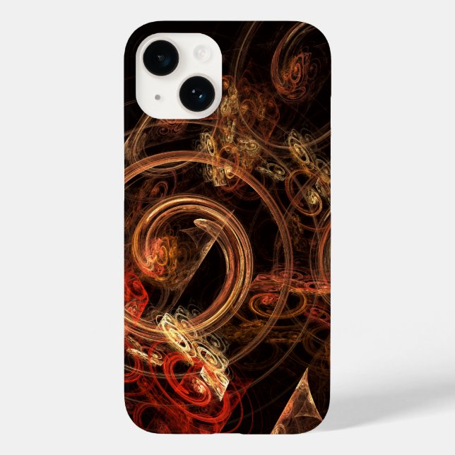 Funda De Case-Mate Para iPhone El sonido del arte abstracto de la música (Reverso )