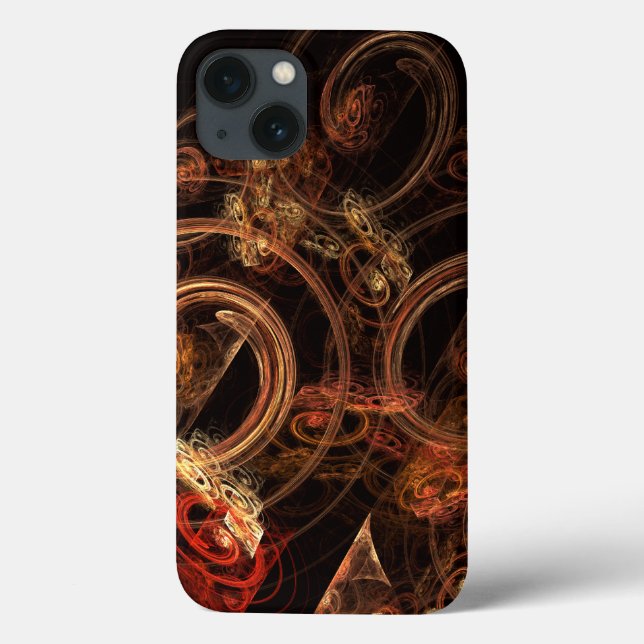 Funda De Case-Mate Para iPhone El sonido del arte abstracto de la música (Reverso)