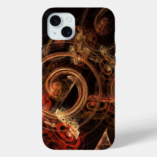 Funda Para iPhone 15 Mini El sonido del arte abstracto de la música