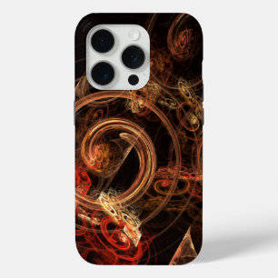 Funda Para iPhone 15 Pro El sonido del arte abstracto de la música
