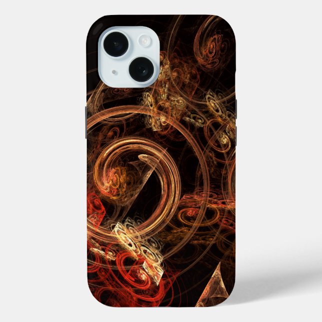 Funda De Case-Mate Para iPhone El sonido del arte abstracto de la música (Reverso )