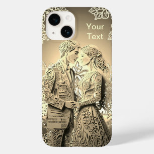 Funda Para iPhone 14 De Case-Mate El Sr. y la Sra. Pareja Amada acaban de casarse