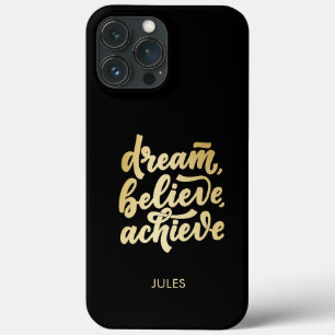 Funda Para iPhone 13 Pro Max El sueño de oro moderno cree en lograr motivación