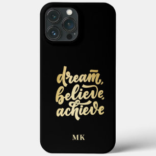 Funda Para iPhone 13 Pro Max El sueño de oro moderno cree en lograr motivación