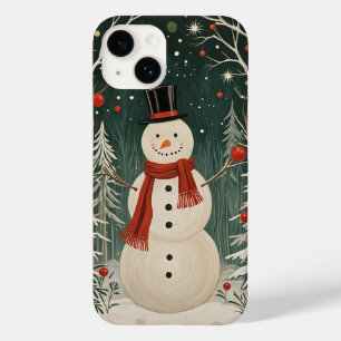 Funda Para iPhone 14 De Case-Mate El sueño invernal de Snowman