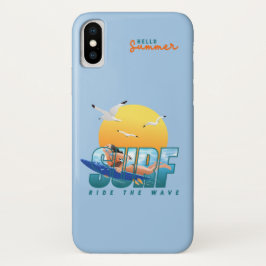 Funda Para iPhone X El surfista avanza por la ola | F)
