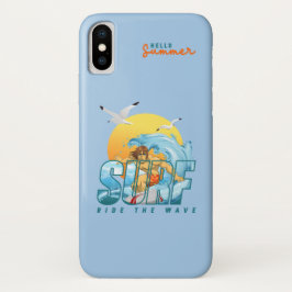 Funda Para iPhone X El surfista avanza por la ola | M)
