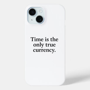 Funda Para iPhone 15 El tiempo es la única moneda verdadera - cotizació