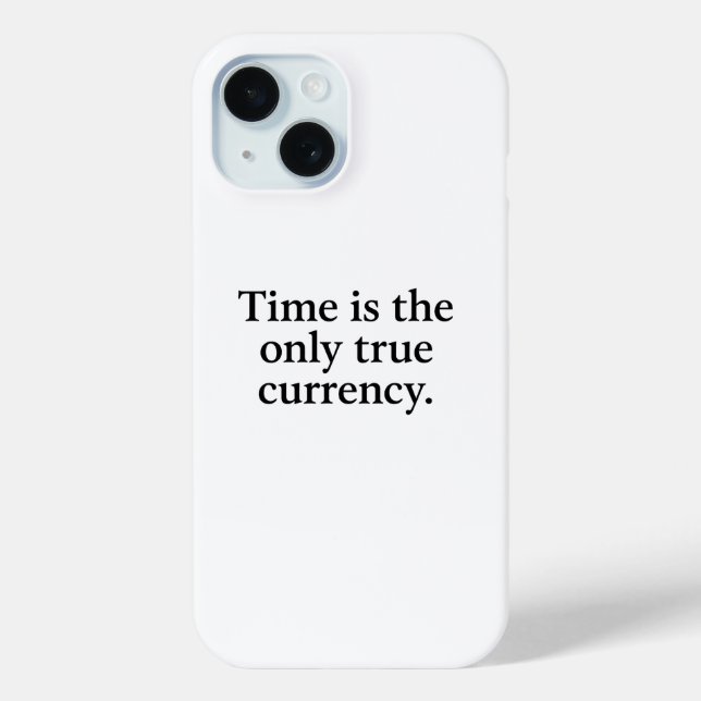 Funda De Case-Mate Para iPhone El tiempo es la única moneda verdadera - cotizació (Reverso )