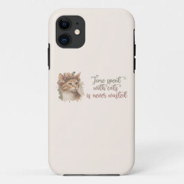 Funda Para iPhone 11 El Tiempo Que Se Dedica Con El Diseño De Acuarela 