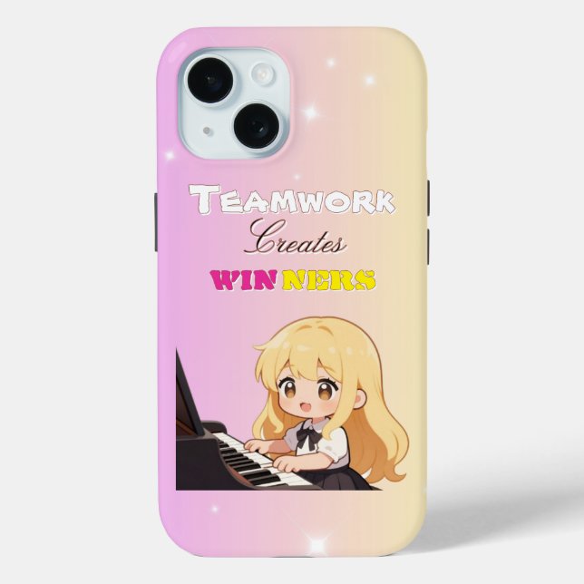 Funda De Case-Mate Para iPhone El trabajo en equipo crea ganadores 2 (Reverso )