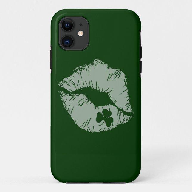 Funda De Case-Mate Para iPhone El trébol besa iphone 5 casos (Reverso)