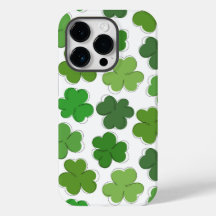 El trébol verde de suerte. Esbozar el shamrock.