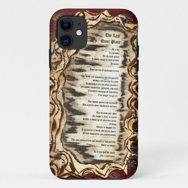 Funda De Case-Mate Para iPhone El último lugar tranquilo (Reverso)