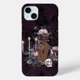 Funda Para iPhone 15 Mini El vampiro | Moody Gothic Vampy Glam piel oscura