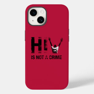 Funda Para iPhone 14 De Case-Mate El VIH no es un crimen - Arte Rojo Grunge