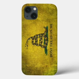 Funda Para iPhone 13 El vintage no pisa en mí la bandera de Gadsden
