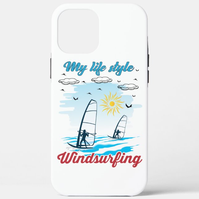 Funda De Case-Mate Para iPhone El Windsurf es mi estilo de vida (Reverso )